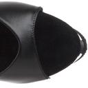 Pleaser KISS-209 Black Faux Leather Platform Sandal Size 5