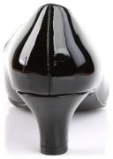 Pleaser Pink Label FAB-420 Black Pat Size 15