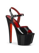 Pleaser - RAINBOW-309UV 9 / Black Patent/Neon Multi