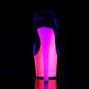 Pleaser - RAINBOW-309UV 9 / Black Patent/Neon Multi
