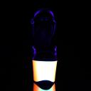 Pleaser - RAINBOW-309UV 9 / Black Patent/Neon Multi