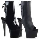 Pleaser SKY-1018 Black Patent Ankle Boot Size 6