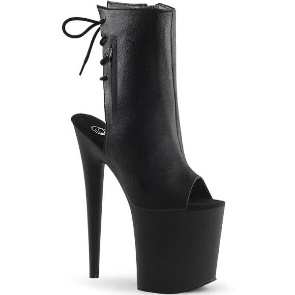 Pleaser SKY-1018 Black Patent Ankle Boot Size 6