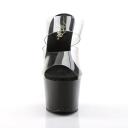 Pleaser SKY-302 Clear/Black Slide Size 11