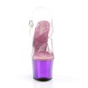 Pleaser - Sky-308 5 / Clear/Purple Chrome