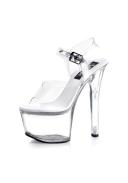 Pleaser - Sky-308 5 / Clear/Purple Chrome