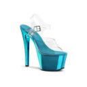 Pleaser - Sky-308 5 / Clear/Purple Chrome