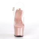 Pleaser - Sky-308 5 / Clear/Purple Chrome