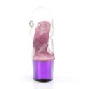 Pleaser - Sky-308 8 / Clear/Purple Chrome