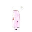 Pleaser SKY-308 Clear/Baby Pink Chrome Platform Sandal Size 12