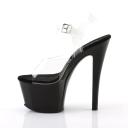 Pleaser SKY-308 Clear/Baby Pink Chrome Platform Sandal Size 12