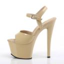 Pleaser Sky-309, 7" Spike Heel Platform Sandal - Red 5