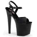 Pleaser - TABOO-709 12 / Black Faux Leather/Black Matte