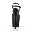 Pleaser - TABOO-709 12 / Black Faux Leather/Black Matte