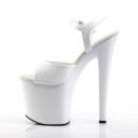 Pleaser TABOO-709 Black Pat Ankle Strap Sandals 12 / Black
