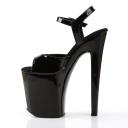 Pleaser XTREME-809 White Patent Platform Sandal Size 13