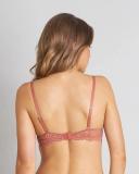 Pleasure State My Fit Lace Graduated Push Up Plunge Bra in Cinnamon Pink 10 A