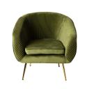 Pleat Velvet Occasional Chair Olive Green | Olive Green | Upholstery | Early Settler Furniture