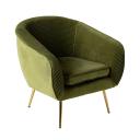 Pleat Velvet Occasional Chair Olive Green | Olive Green | Upholstery | Early Settler Furniture