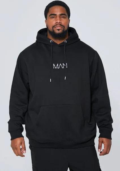 Plus Basic Over The Head Man Dash Hoodie