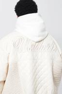 Plus Boxy Fit PU Quilted Collared Bomber