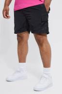 Plus Elastic Waist Toggle Cargo Short