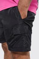 Plus Elastic Waist Toggle Cargo Short
