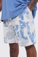 Plus Fixed Relaxed Camo Cargo Short