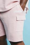 Plus Loose Fit Panelled Cargo Shorts