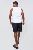 Plus Mid Length Official Man Piping Swim Shorts