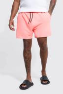 Plus Mid Length Plain Swim Shorts