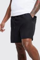 Plus Mid Length Plain Swim Shorts