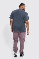 Plus Overdyed Skinny Leg Stacked Jean