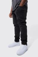 Plus Overdyed Skinny Leg Stacked Jean