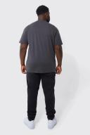 Plus Overdyed Skinny Leg Stacked Jean