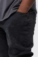 Plus Overdyed Skinny Leg Stacked Jean