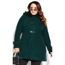 Plus Size Coat Wonderwall in Alpine, Size 24/2XL | City Chic