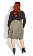 Plus Size Dress Uptown Girl in Deep Sage, Size 18 | City Chic