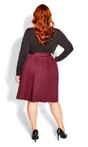 Plus Size Dress Uptown Girl in Port, Size 14 | City Chic