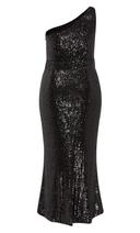 Plus Size Maxi Dress Athena in Black, Size 16 | City Chic
