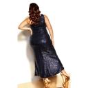 Plus Size Maxi Dress Athena in Navy, Size 14 | City Chic