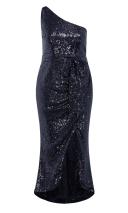 Plus Size Maxi Dress Athena in Navy, Size 18 | City Chic