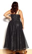 Plus Size Maxi Dress Sophia in Black, Size 18 | City Chic