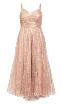 Plus Size Maxi Dress Sophia in Rose Gold, Size 14 | City Chic