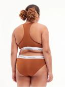 Plus Size Modern Cotton Naturals Bikini Brief Brown 1x