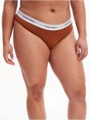 Plus Size Modern Cotton Naturals Bikini Brief Brown 1x