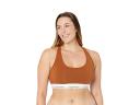Plus Size Modern Cotton Naturals Bralette Brown 2x
