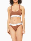Plus Size Modern Cotton Naturals Bralette Brown 3x