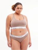 Plus Size Modern Cotton Naturals Bralette Neutral 3x