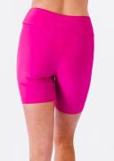 Plus Size Plus Size High Waisted Mid-Thigh Swim Shorts UPF 50+ | Pink | by Calypsa |